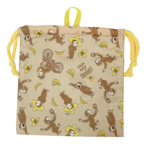 巾着S 巾着袋 おさるのジョージ ジョージモカ 丸眞