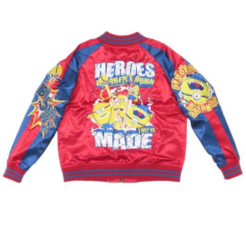 ミニオン グッズ アウター ユニバーサル映画 キャラクター スカジャン L アンストッパブルレッド