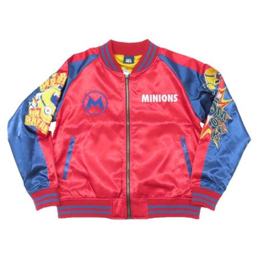 ミニオン グッズ アウター ユニバーサル映画 キャラクター スカジャン L アンストッパブルレッド