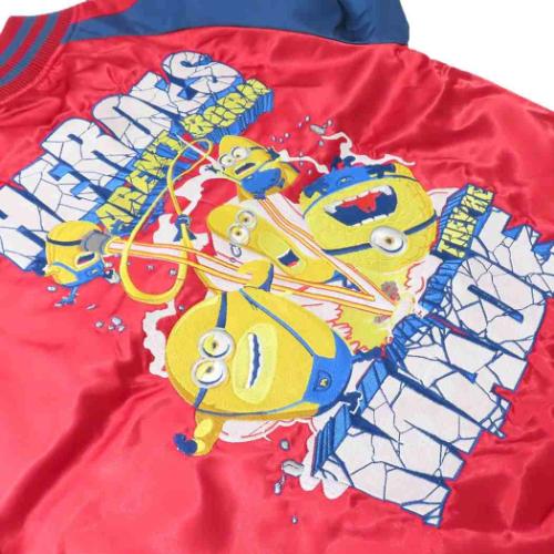 ミニオン グッズ アウター ユニバーサル映画 キャラクター スカジャン L アンストッパブルレッド