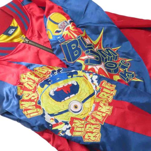 ミニオン グッズ アウター ユニバーサル映画 キャラクター スカジャン L アンストッパブルレッド