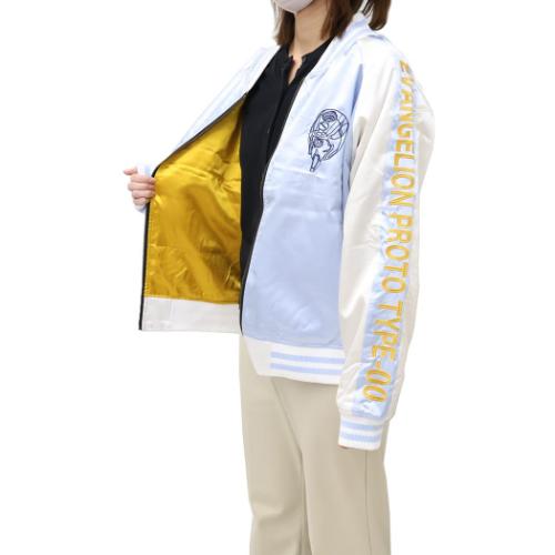 エヴァンゲリオン アウター スカジャン L 綾波レイ 丸眞 メンズ レディース ユニセックス オーバーサイズ キャラジャン