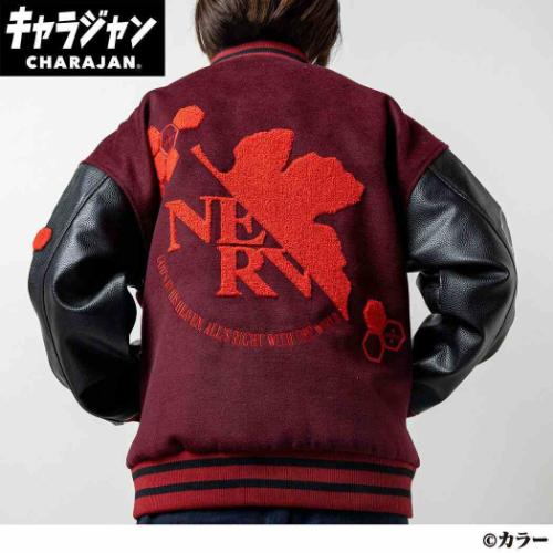 アウター スタジャン エヴァンゲリオン ネルフキャラジャン 丸眞