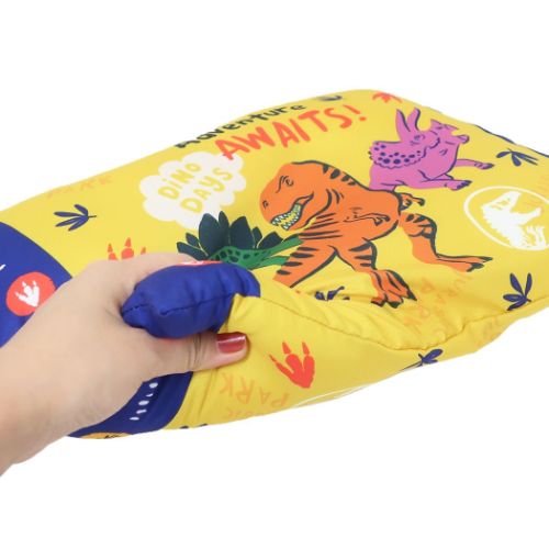 ジュラシックワールド グッズ 子供用枕 映画キャラクター ジュニアまくら ペイントダイナソー