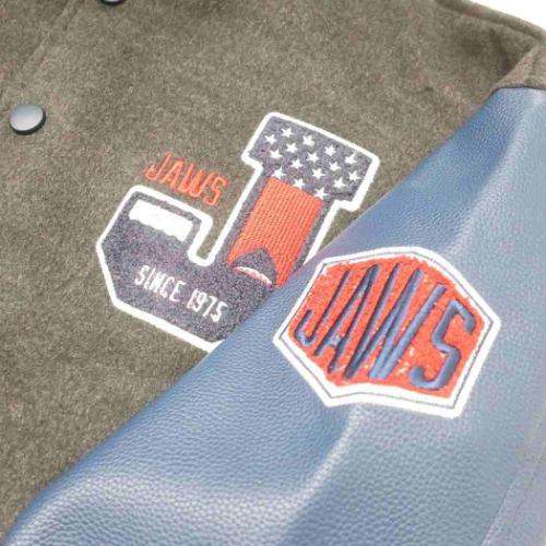 ジョーズ アウター レディース スタジャン ブルーバックシャーク L 丸眞 プレゼント スカジャン オーバーサイズ