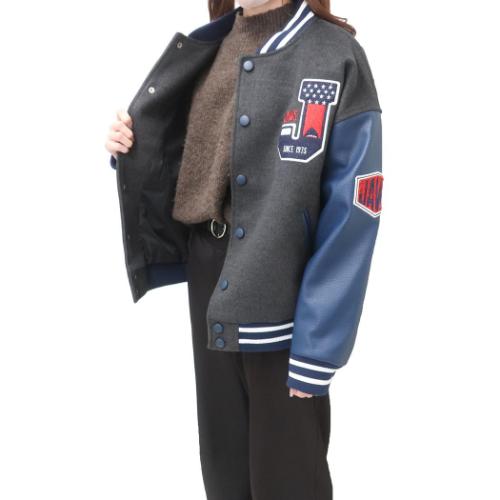 ジョーズ アウター レディース スタジャン ブルーバックシャーク L 丸眞 プレゼント スカジャン オーバーサイズ