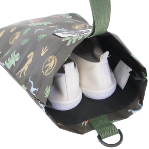靴用バッグ シューズバック ジュラシックワールド ネイチャーワールド 丸眞 恐竜 上履き 上靴 子供