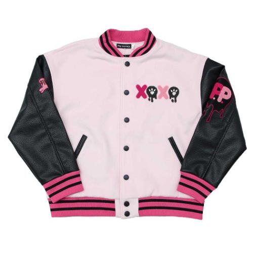 ピンクパンサー キャラクター アウター スタジャン ブラックピンク