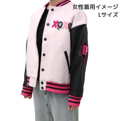 ピンクパンサー キャラクター アウター スタジャン ブラックピンク