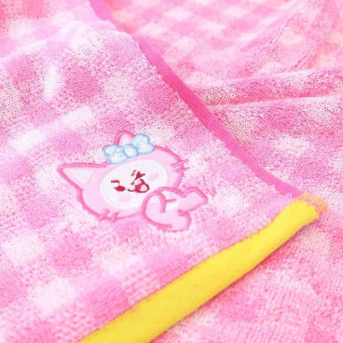 フェイスタオル ジャガードロングタオル WDZY チェック CABBIT 丸眞 LINE FRIENDS 新生活雑貨
