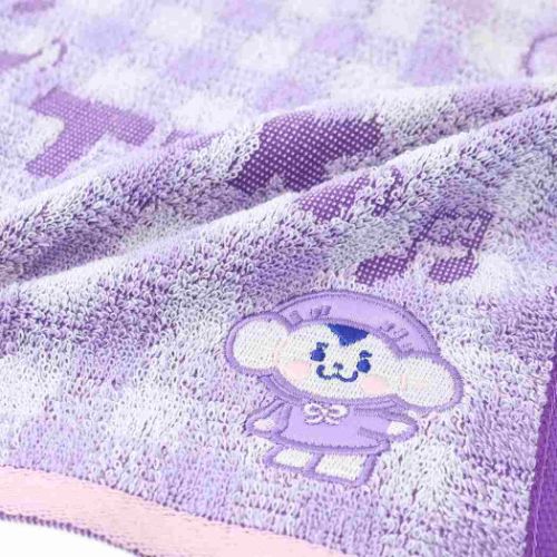 ミニタオル ジャガードハンカチタオル WDZY チェック TUK 丸眞 LINE FRIENDS 汗拭きタオル