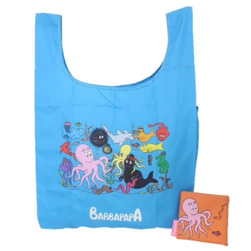 エコバッグ ショッピングバッグ バーバパパ BARBAPAPA 海のなかまたち 丸眞 お買い物かばん