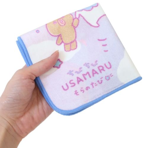 ハンドタオル うさまる ミニタオル そらでぷかぷか LINEスタンプ プレゼント
