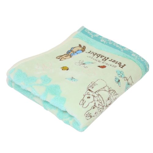 無撚糸スチームシャーリング フェイスタオル ピーターラビット フォレストストーリー 丸眞 新生活雑貨 絵本キャラクター