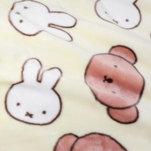 ミッフィー 絵本キャラクター 毛布 ポリエステルマイヤー毛布 ふたりでぬくぬく ディックブルーナ