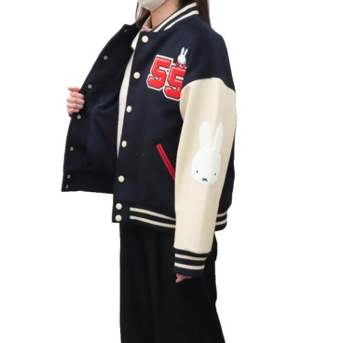 ミッフィー 絵本キャラクター アウター レディース スタジャン ストリートミッフィー L ディックブルーナ グッズ