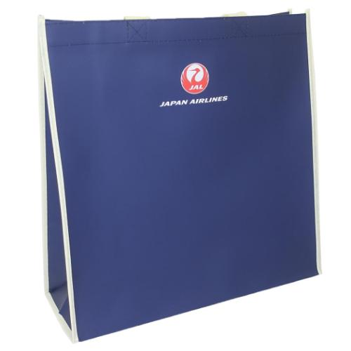 手提げかばん 不織布バッグ JAL 日本航空 フライトプラン 丸眞