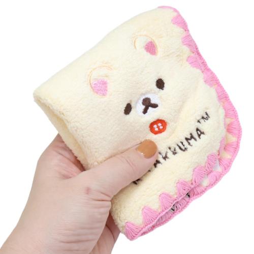 ミニタオル マイクロファイバーハンカチタオル サンエックス リラックマ プレーンコリラックマ 丸眞 抗菌防臭