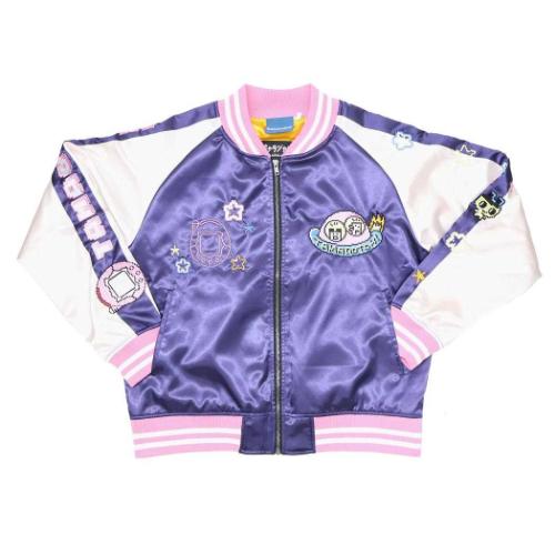 アウター スカジャン Lサイズ たまごっち ドットたまごっち バンダイ メンズ レディース ユニセックス オーバーサイズ キャラジャン キャラクター