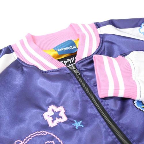 アウター スカジャン Lサイズ たまごっち ドットたまごっち バンダイ メンズ レディース ユニセックス オーバーサイズ キャラジャン キャラクター