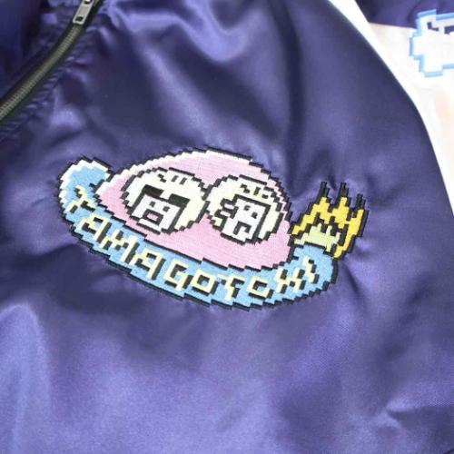 アウター スカジャン Lサイズ たまごっち ドットたまごっち バンダイ メンズ レディース ユニセックス オーバーサイズ キャラジャン キャラクター