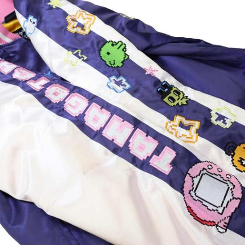 アウター スカジャン Lサイズ たまごっち ドットたまごっち バンダイ メンズ レディース ユニセックス オーバーサイズ キャラジャン キャラクター