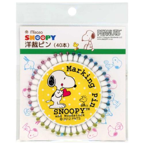 スヌーピー 洋裁ピン 40本 手芸用品 ピーナッツ キャラクター