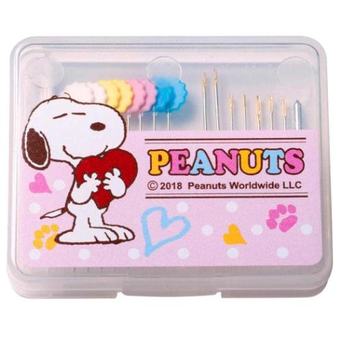 スヌーピー グッズ 手芸用品 キャラクター ニードルセット プラケース ピーナッツ