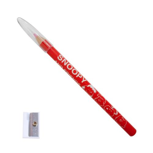 スヌーピー 手芸用品 チョークペンシル 鉛筆削り付き ピンク ピーナッツ ミササ