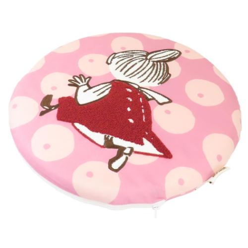 クッション さがら刺繍低反発シートクッション ムーミン 北欧 リトルミイ モリシタ 座布団 キャラクター