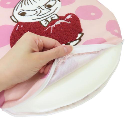 クッション さがら刺繍低反発シートクッション ムーミン 北欧 リトルミイ モリシタ 座布団 キャラクター