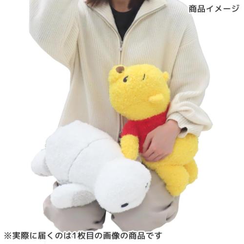くまのプーさん もこもこ添い寝まくら ぬいぐるみクッション
