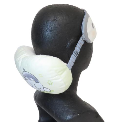 コウペンちゃん グッズ 枕＆アイマスク キャラクター まくら付きアイピロー