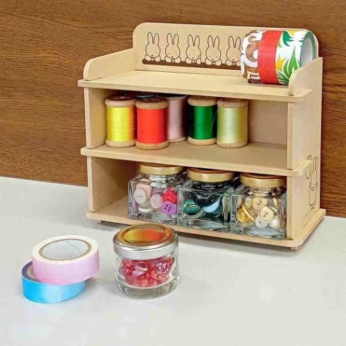 ミッフィー 簡単組立ミニシェルフ 卓上収納 ディックブルーナ