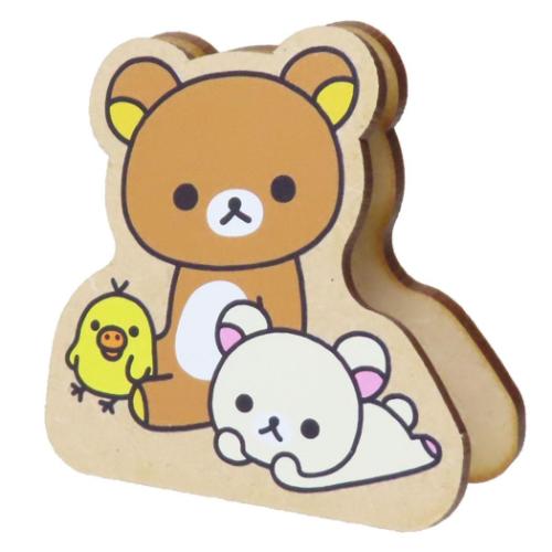 リラックマ グッズ クリップ キャラクター ダイカットメモスタンド A なかよし サンエックス