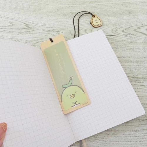 すみっコぐらし グッズ ブックマーカー キャラクター 木のしおり ぺんぎん？ サンエックス