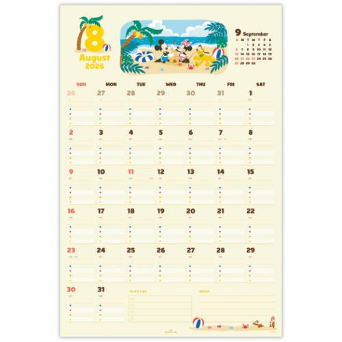 2026 Calendar シール付きファミリーカレンダー壁掛けカレンダー2026年