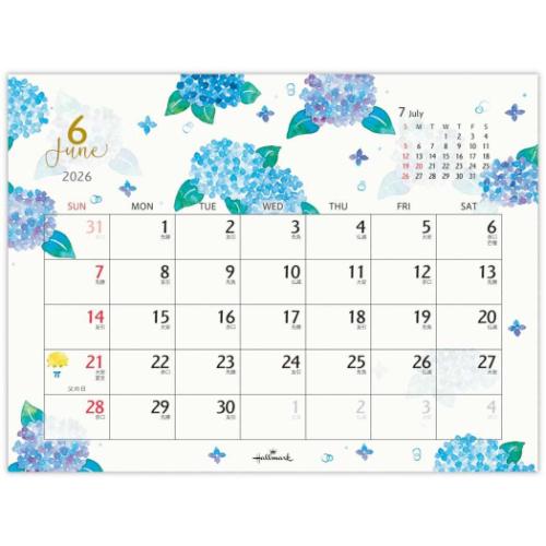 卓上カレンダー 2026年 花とすごす季節 2026 Calendar 日本ホール