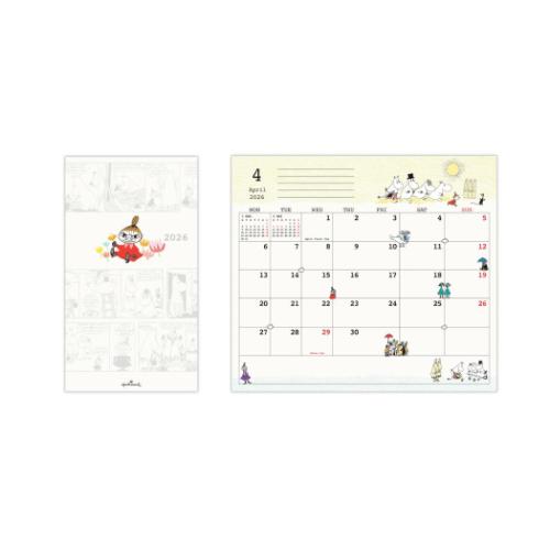 ムーミン 令和8年手帖 2026 diary 北欧 キャラクター スリムマンスリーダイアリー MOスリムリトルミイ