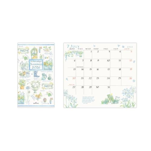 2026 diary スリムハーブカタログ スリムマンスリーダイアリー 日本ホールマーク 10月始まり スケジュール帳
