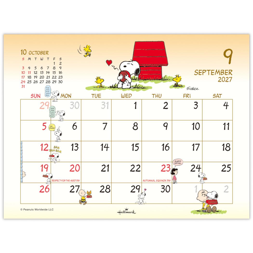 スヌーピー 2027 Calendar 卓上カ...の詳細画像2