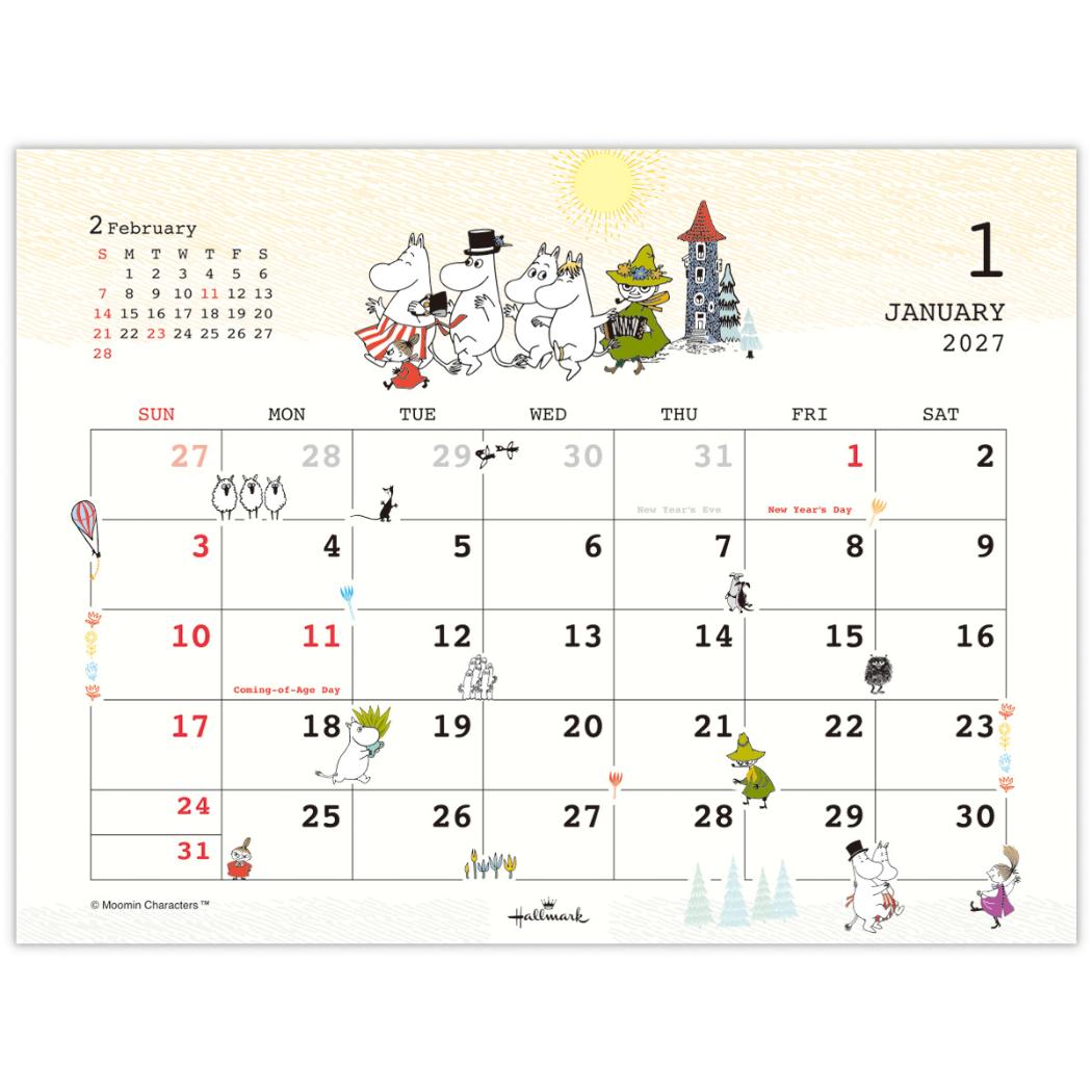 【予約】ムーミン 2027 Calendar ...の詳細画像2