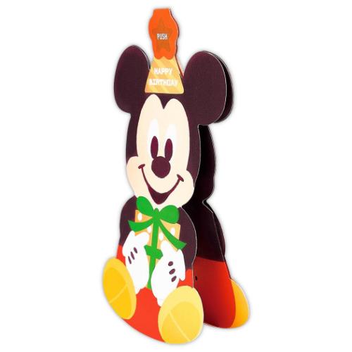 グリーティングカード 誕生お祝い オルゴール ミッキーマウス DNミッキー　ゆらゆら 日本ホールマーク ディズニー バースデーカード