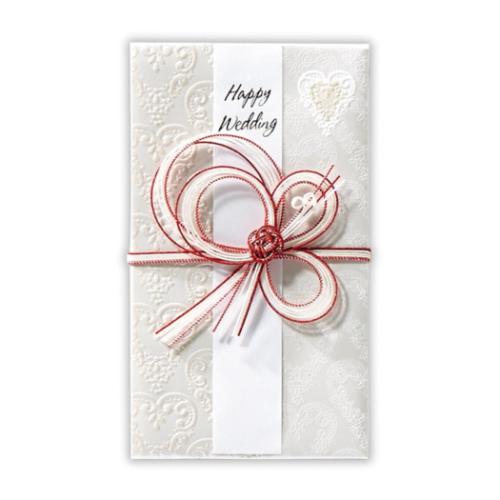 祝儀袋 御結婚御祝 たとう 寿エンボスハート白3 日本ホールマーク 結婚祝い 結婚お祝い ご祝儀袋 短冊付き