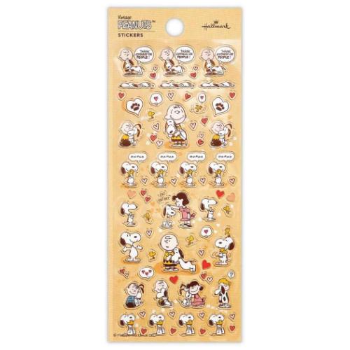 シールシート シール ピーナッツ スヌーピー SNフチドリハグ 日本ホールマーク 手帳デコ デコシール キャラクター