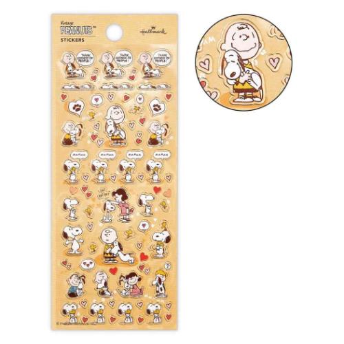 シールシート シール ピーナッツ スヌーピー SNフチドリハグ 日本ホールマーク 手帳デコ デコシール キャラクター