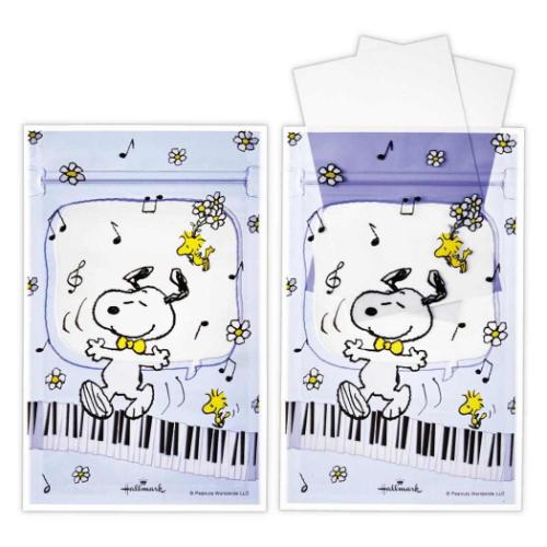 小分けビニール袋 ジッパーバッグ スヌーピー ミニSNLFブルー Life with Snoopy and Friends ピーナッツ 日本ホールマーク ギフト雑貨 ラッピング