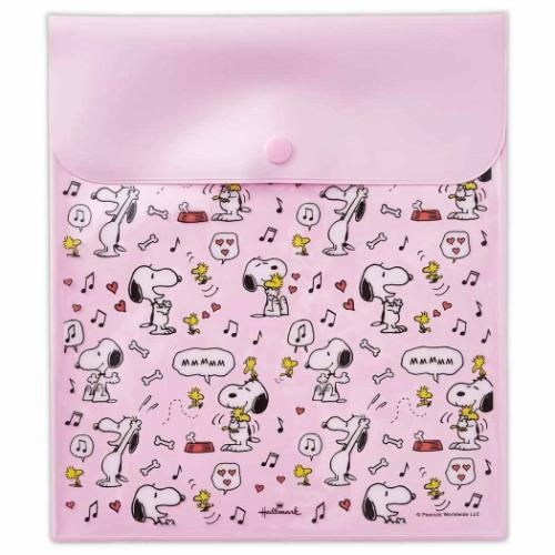 Yahoo! Yahoo!ショッピング(ヤフー ショッピング)スヌーピー キャラクター ポーチ フラットポーチ SNLFピンク Life with Snoopy and Friends