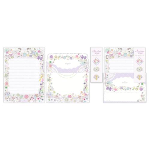 手紙セット レターセット マーベラスパープルジュエリー 日本ホール