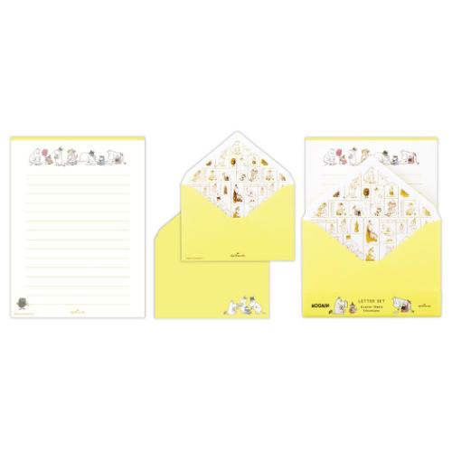 レターセット 手紙セット MOHNイエロー Happy in Nature ムーミン 北欧 